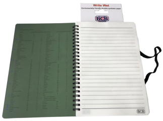 BCB Waterproof Note Book