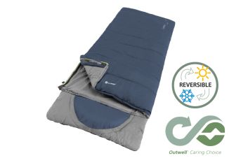 Outwell Contour Lux Single Sleeping Bag - Deep Blue