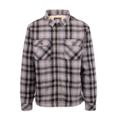 Trespass Mens Danehill Lined Shirt - Smoke Charcoal